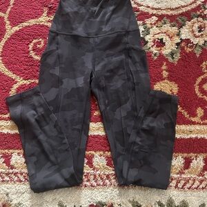 Lululemon Athletica Dark Camouflage Leggings